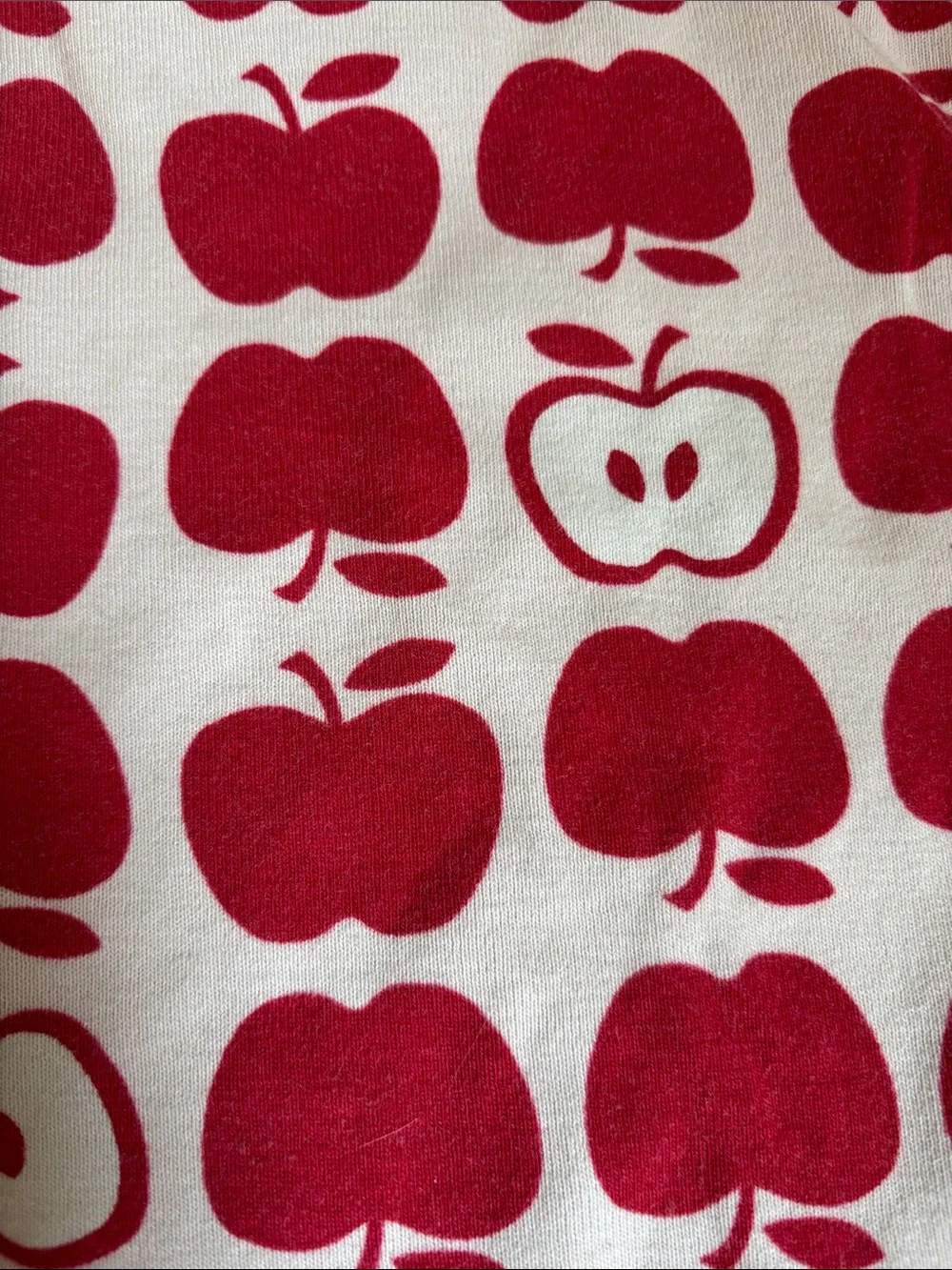 Hanna Andersson Red Apple Short-Sleeve Organic Cotton Pajama Set size 8 / 130cm